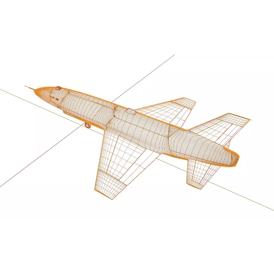 Anduril YFQ-44 Fury - Low-Poly Game-Ready 3D Model - View 32