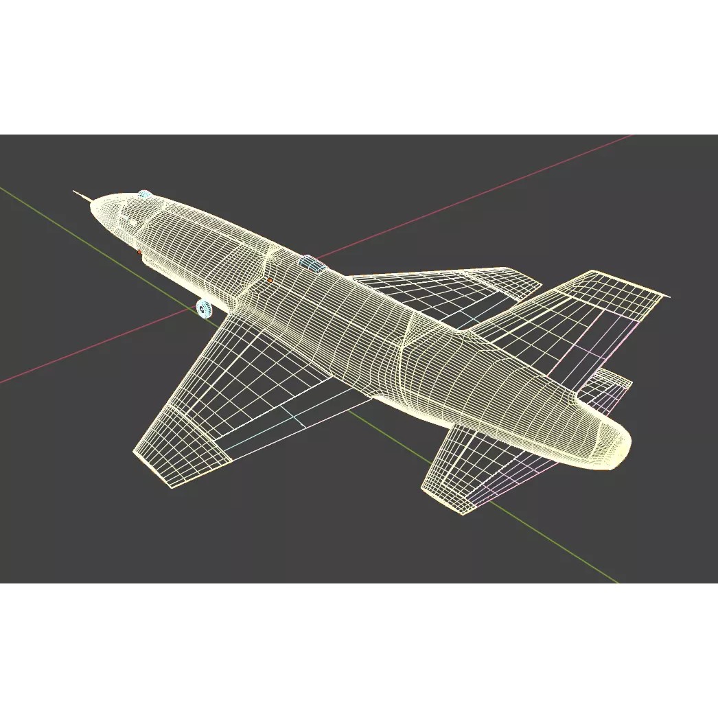 Anduril YFQ-44 Fury - Low-Poly Game-Ready 3D Model - View 33