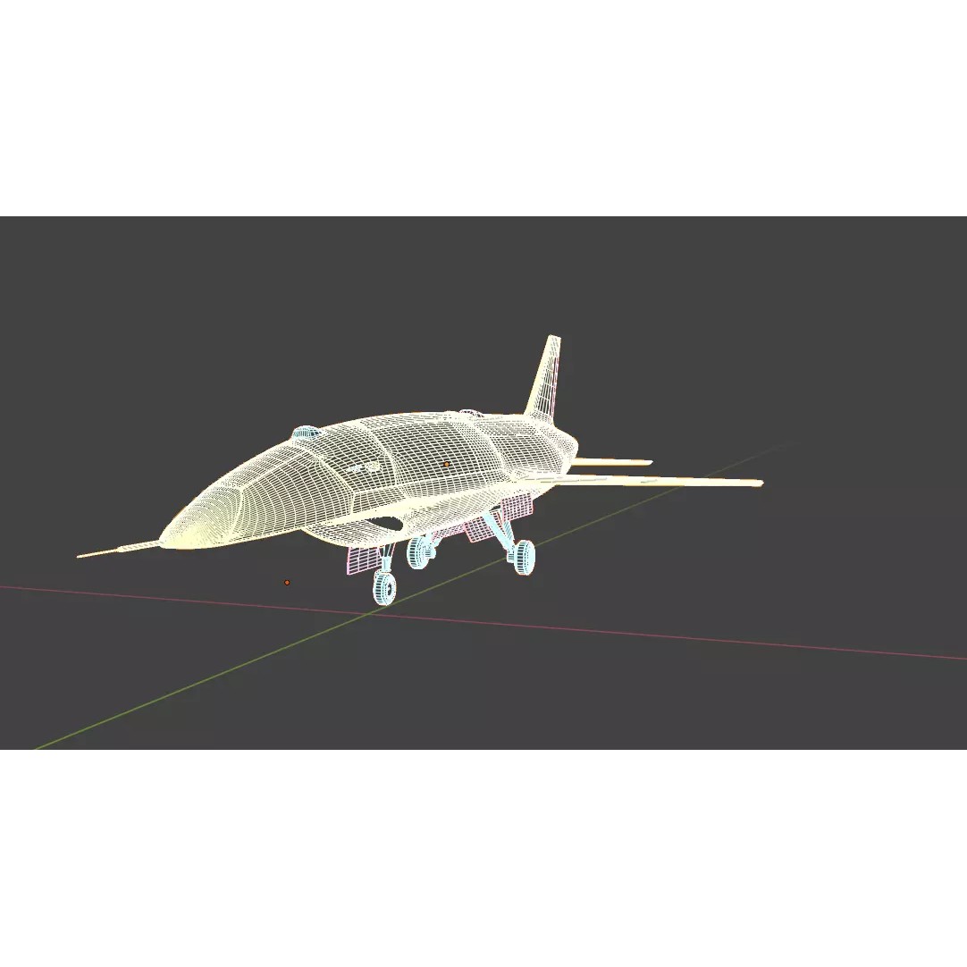 Anduril YFQ-44 Fury - Low-Poly Game-Ready 3D Model - View 34