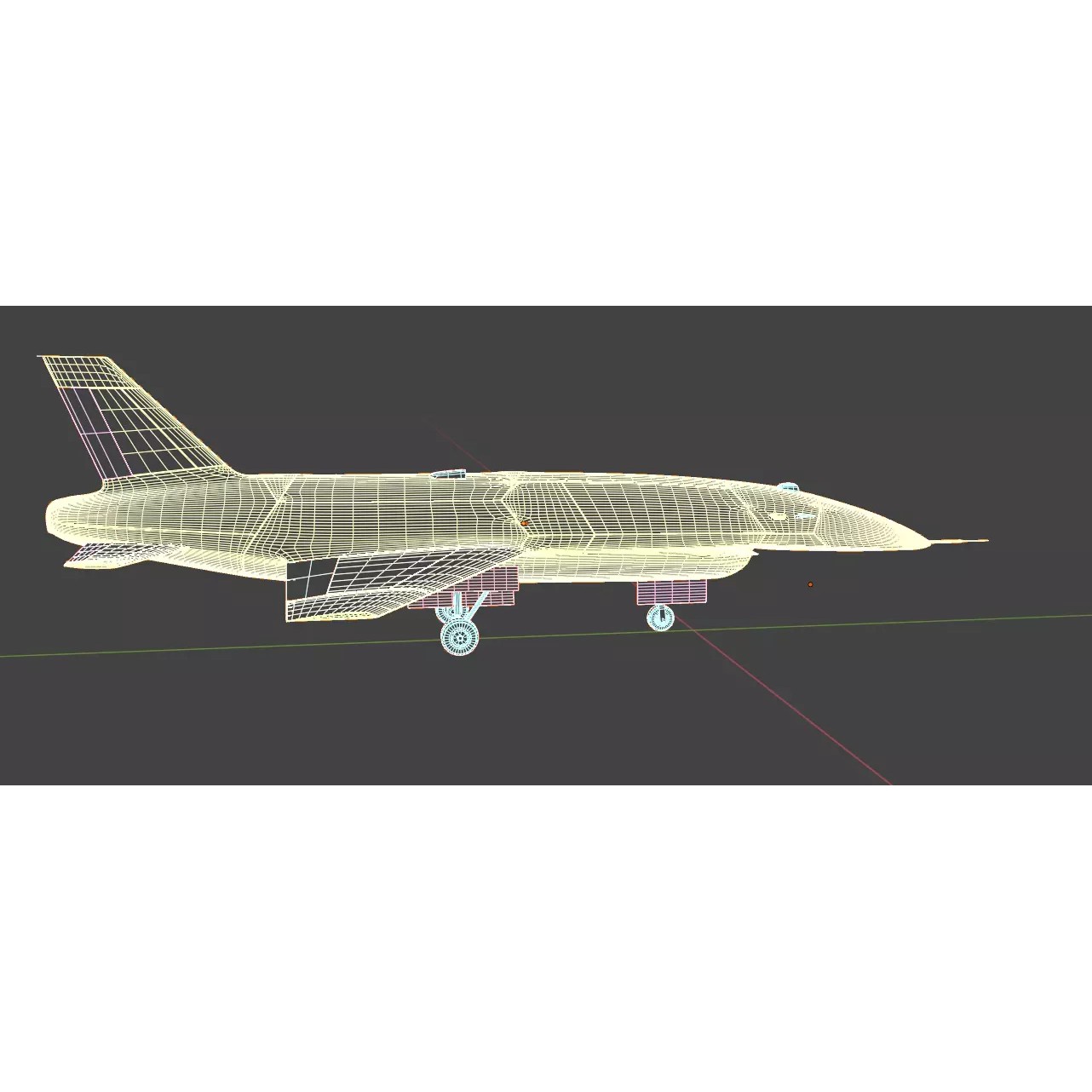 Anduril YFQ-44 Fury - Low-Poly Game-Ready 3D Model - View 36