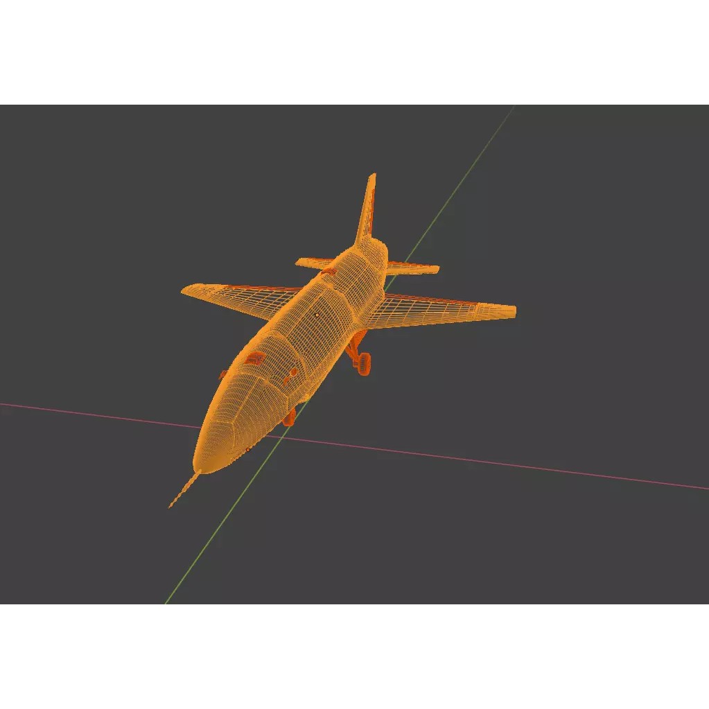 Anduril YFQ-44 Fury - Low-Poly Game-Ready 3D Model - View 42