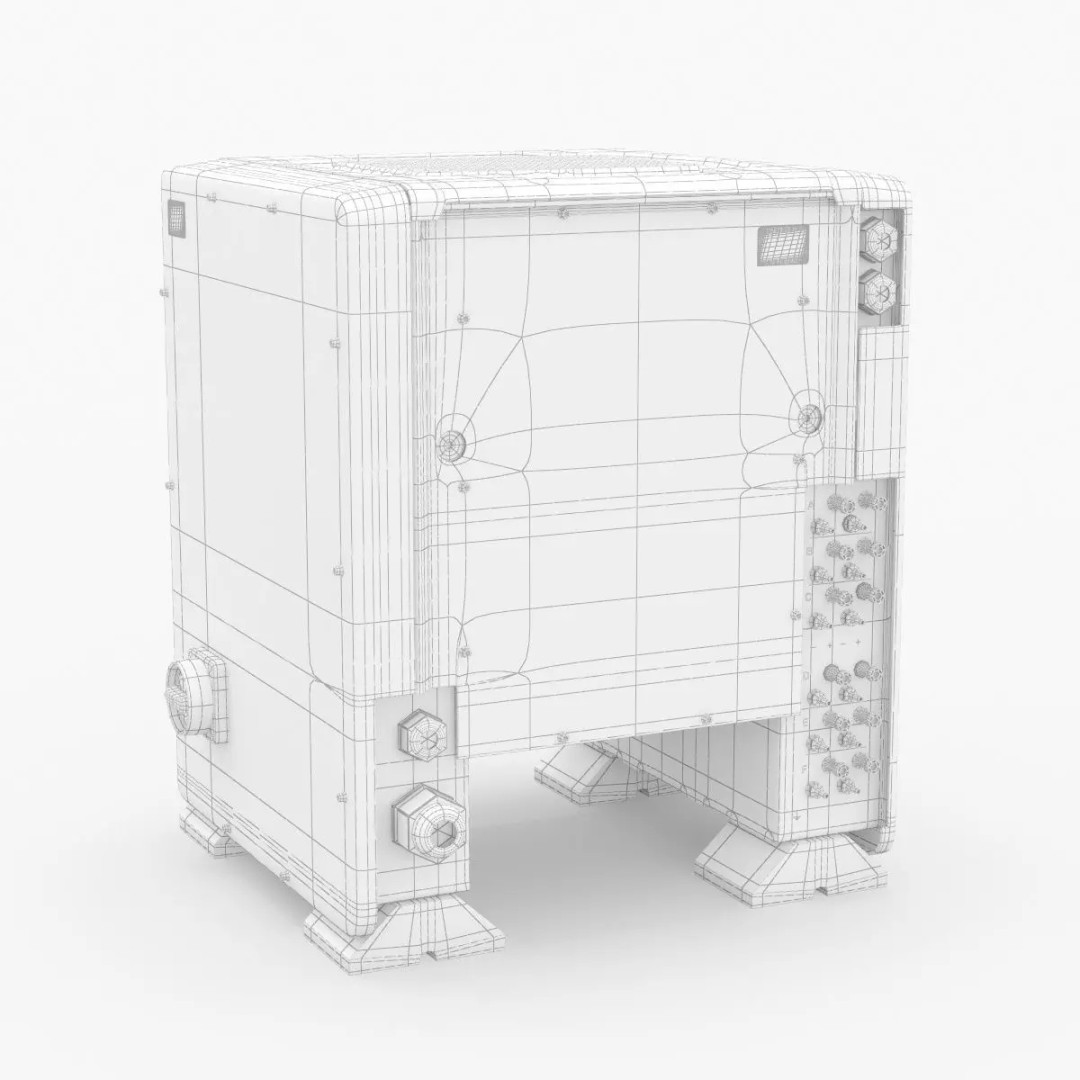 SMA Sunny Tripower CORE Solar Inverter 3D Model – High-Quality PBR Asset, FBX, OBJ