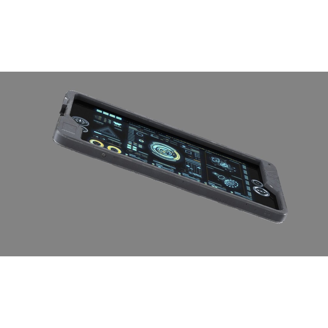 Sci-fi Touch Pad 3D Model – Low Poly PBR Asset, FBX - View 13