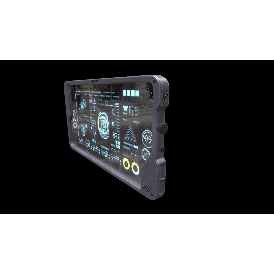 Sci-fi Touch Pad 3D Model – Low Poly PBR Asset, FBX - View 17