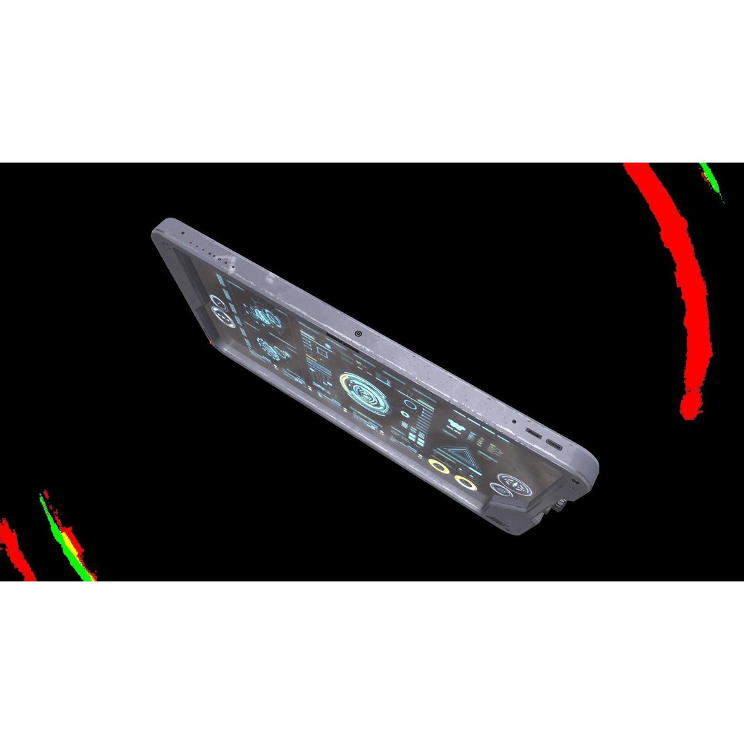 Sci-fi Touch Pad 3D Model – Low Poly PBR Asset, FBX - View 23
