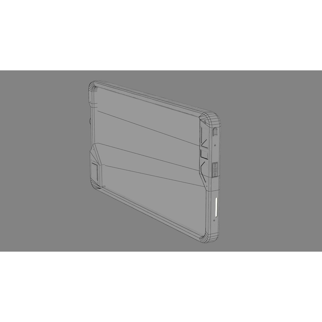 Sci-fi Touch Pad 3D Model – Low Poly PBR Asset, FBX - View 29
