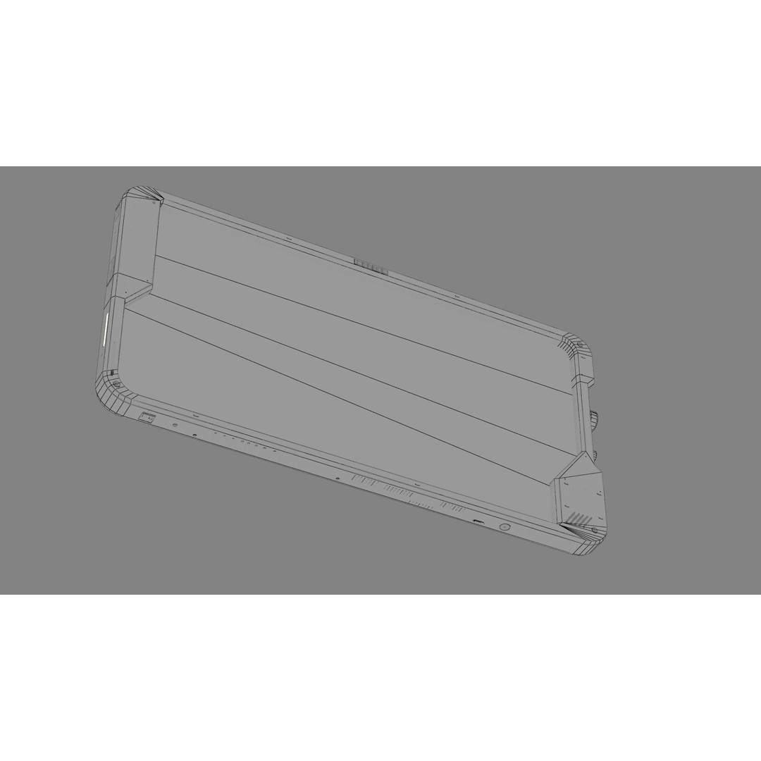 Sci-fi Touch Pad 3D Model – Low Poly PBR Asset, FBX - View 31