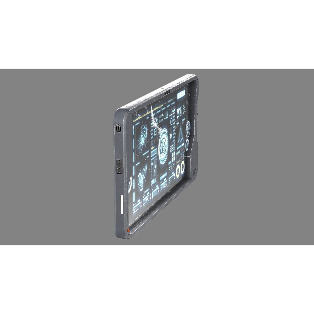 Sci-fi Touch Pad 3D Model – Low Poly PBR Asset, FBX - View 5