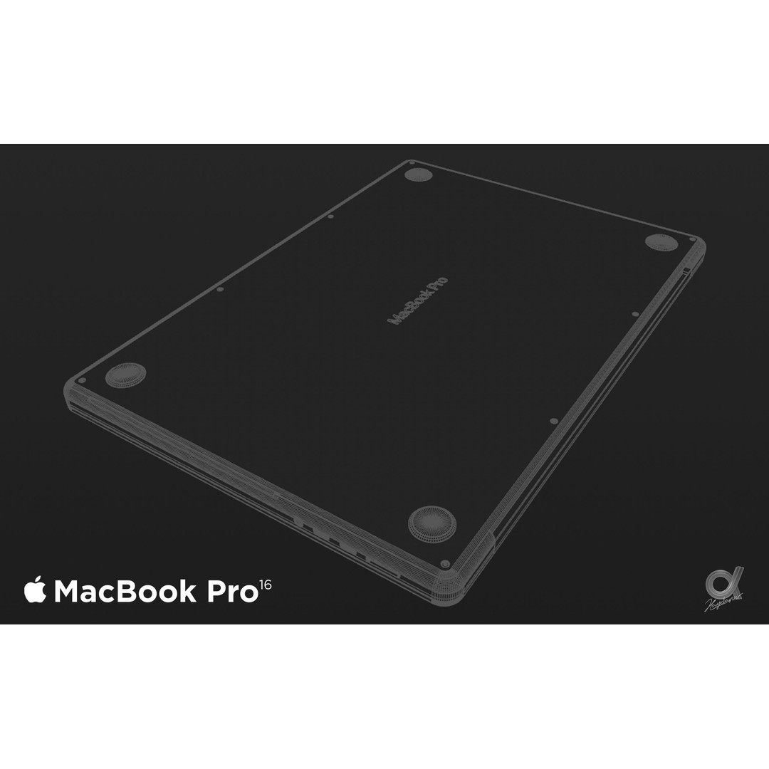 Apple MacBook Pro 2021 3D Model – Rigged Computer Asset, FBX/OBJ