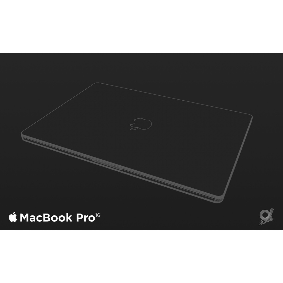 Apple MacBook Pro 2021 3D Model – Rigged Computer Asset, FBX/OBJ - View 12