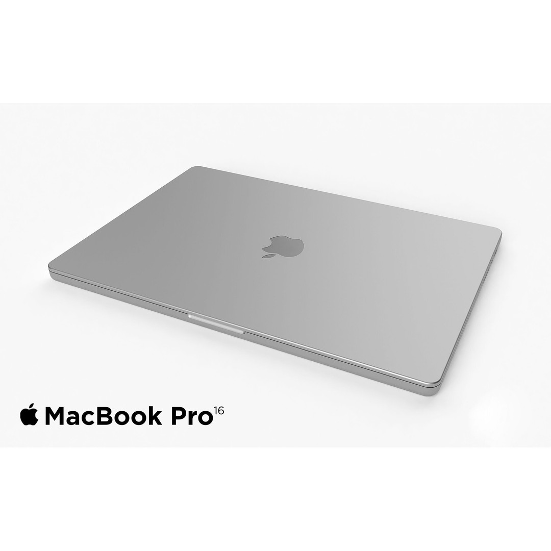 Apple MacBook Pro 2021 3D Model – Rigged Computer Asset, FBX/OBJ - View 3