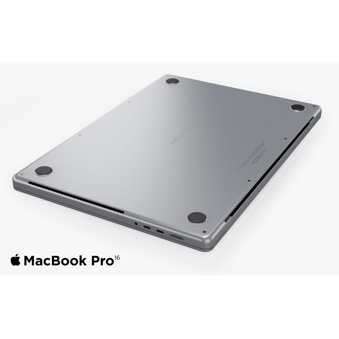 Apple MacBook Pro 2021 3D Model – Rigged Computer Asset, FBX/OBJ - View 6