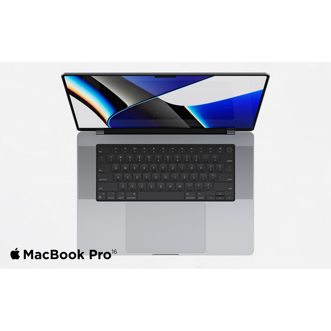 Apple MacBook Pro 2021 3D Model – Rigged Computer Asset, FBX/OBJ - View 7
