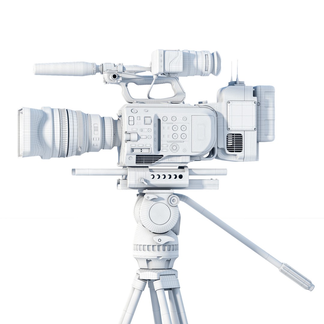 SONY FX9 Camera 3D Model – High Poly PBR Asset, FBX, Blender