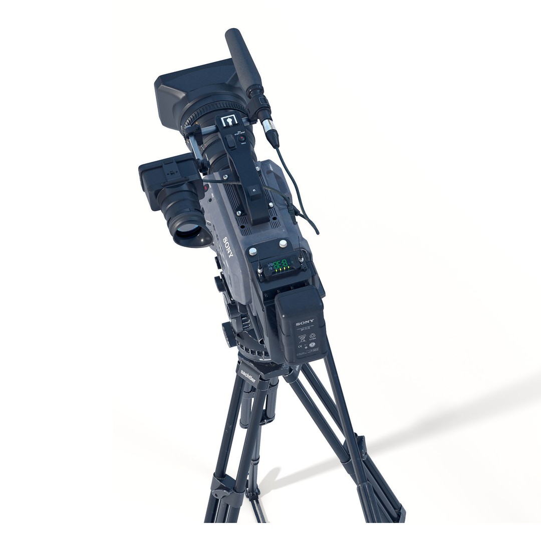 SONY FX9 Camera 3D Model – High Poly PBR Asset, FBX, Blender - View 10