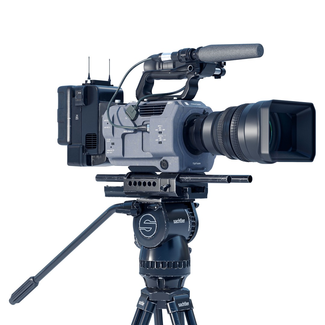SONY FX9 Camera 3D Model – High Poly PBR Asset, FBX, Blender - View 4