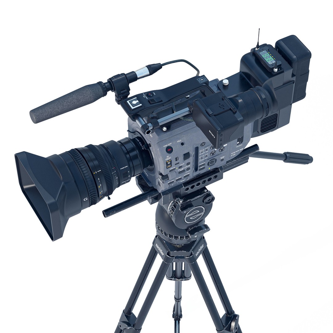 SONY FX9 Camera 3D Model – High Poly PBR Asset, FBX, Blender - View 5