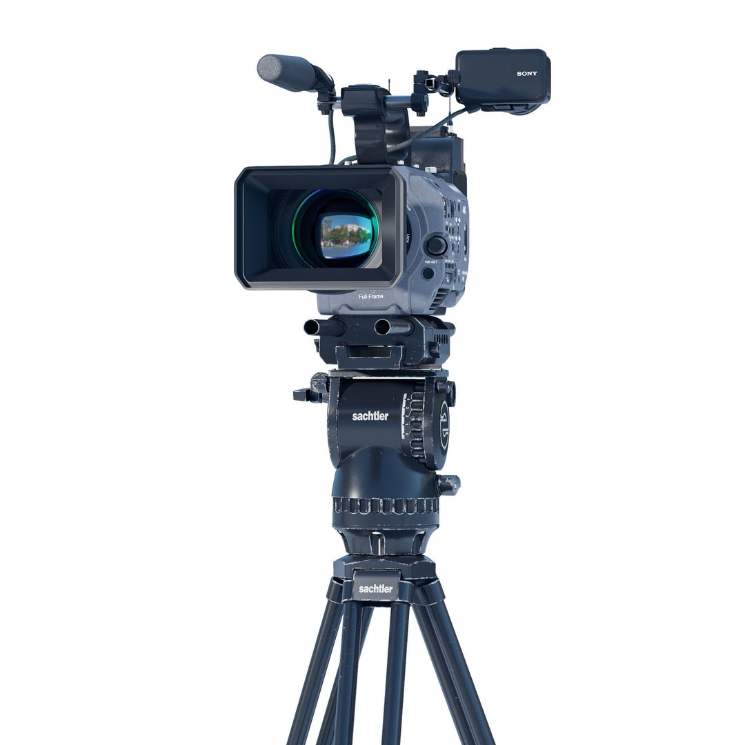 SONY FX9 Camera 3D Model – High Poly PBR Asset, FBX, Blender - View 6