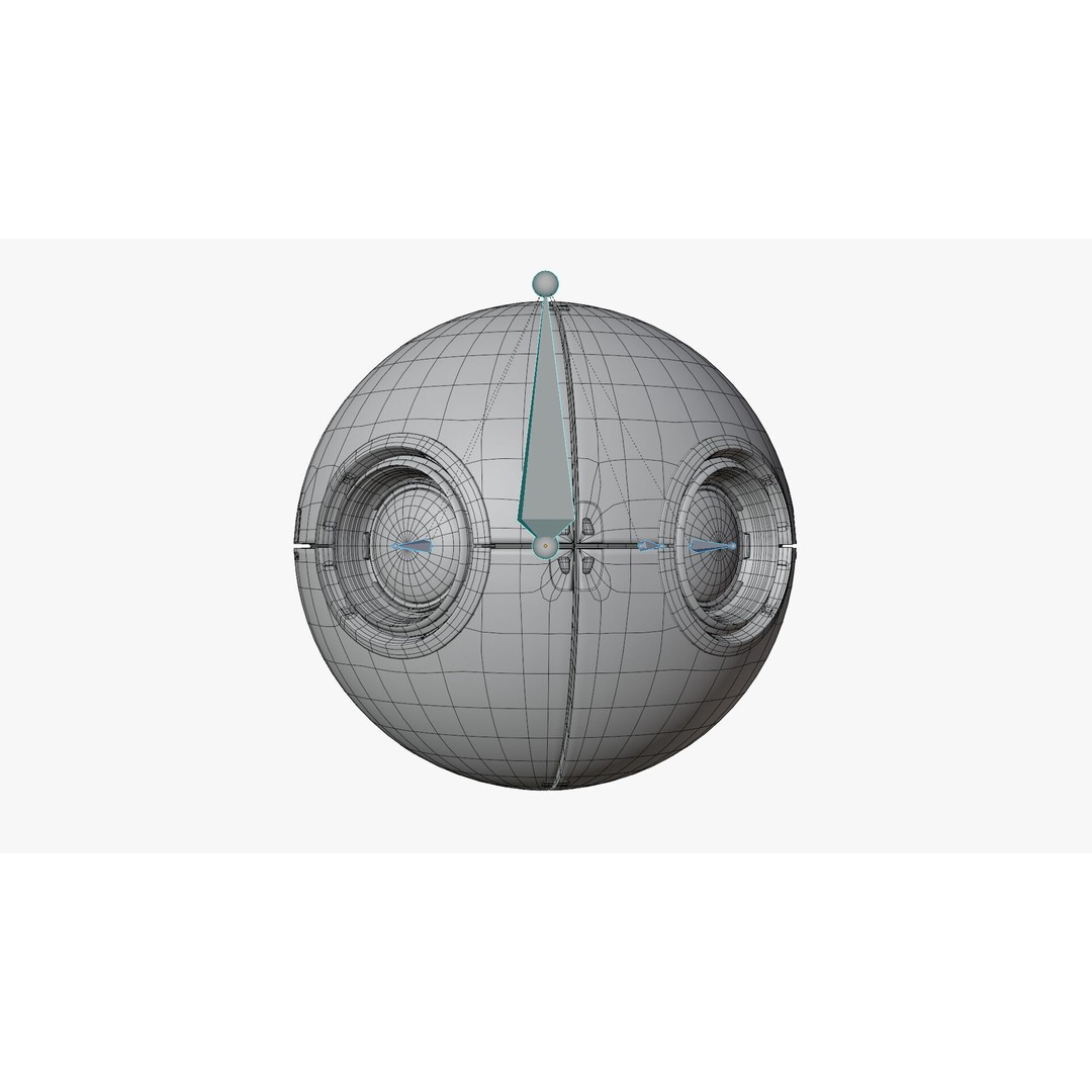 Futuristic Surveillance Drone 3D Model – Low Poly Sci-Fi Asset, FBX - View 10