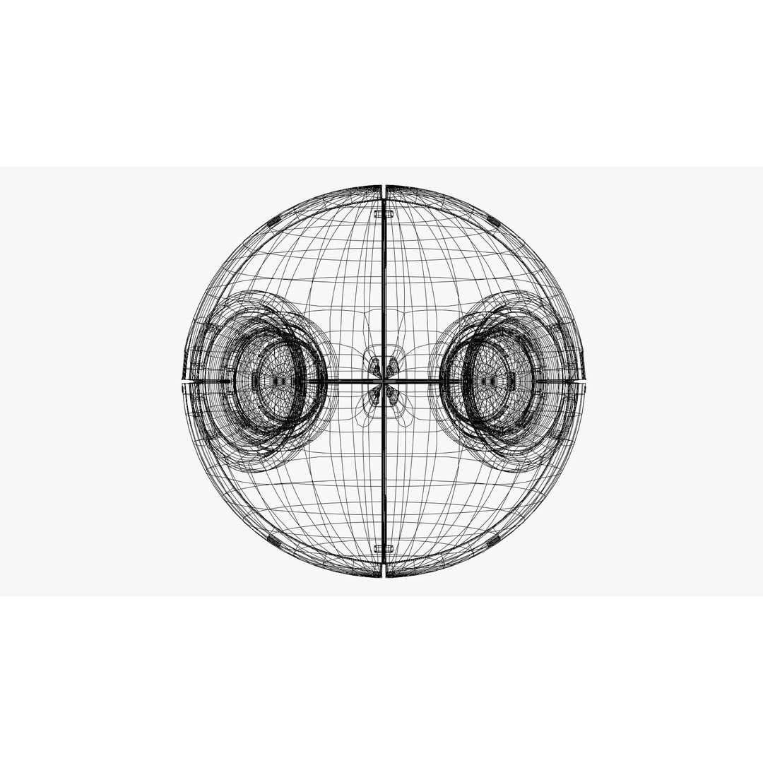 Futuristic Surveillance Drone 3D Model – Low Poly Sci-Fi Asset, FBX - View 8