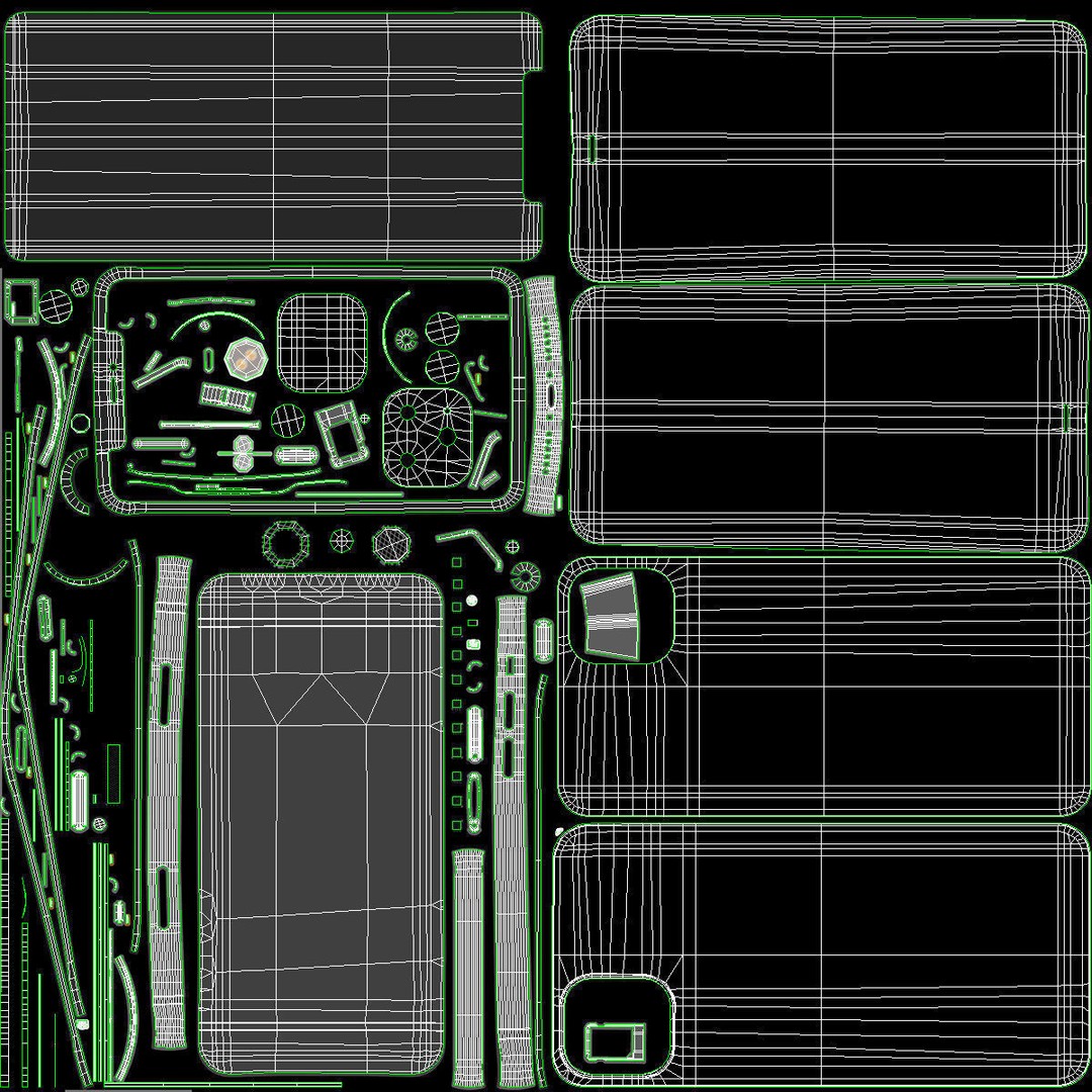 Black Smartphone 3D Model – Modern Mobile Device with PBR Textures - View 14