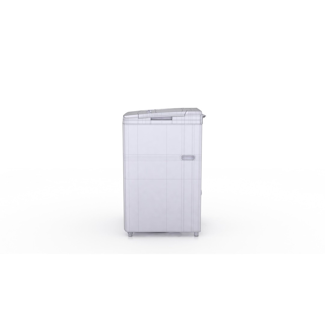 Washing Machine 3D Model – Low Poly Appliance with Textures, FBX, OBJ - View 11