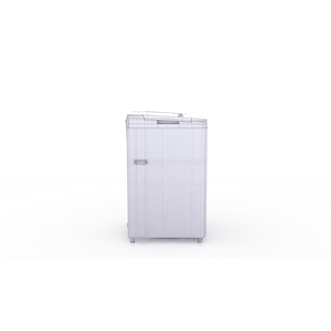 Washing Machine 3D Model – Low Poly Appliance with Textures, FBX, OBJ - View 12