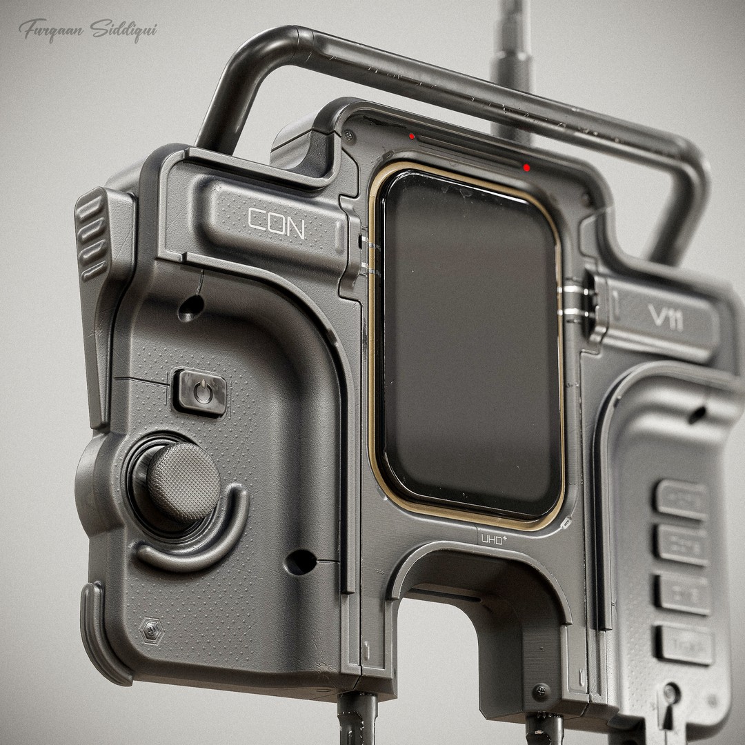 Sci-fi Controller 3D Model – Low Poly Game Ready, PBR, FBX - View 19