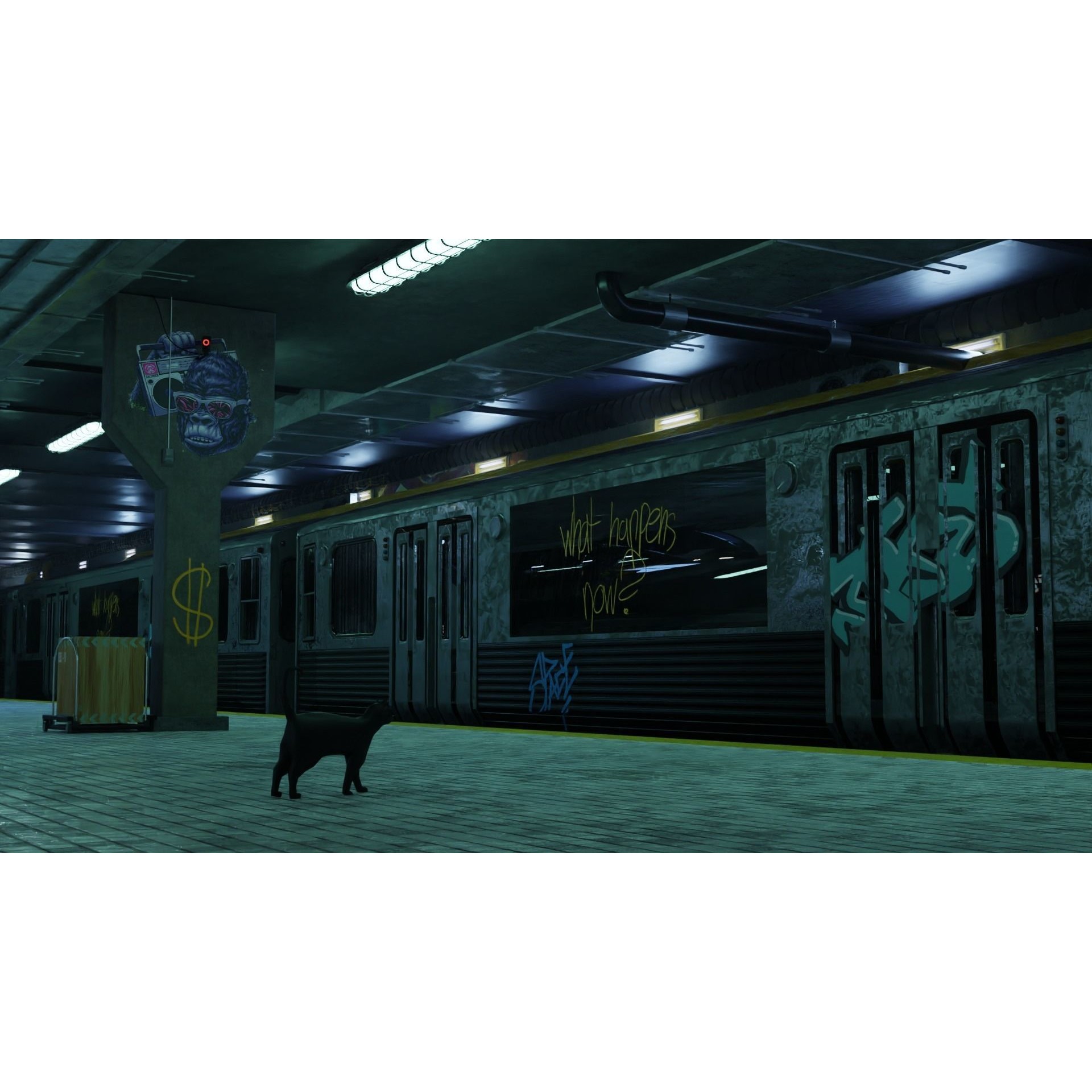 Subway Station Scene - Game-Ready 3D Model - View 10