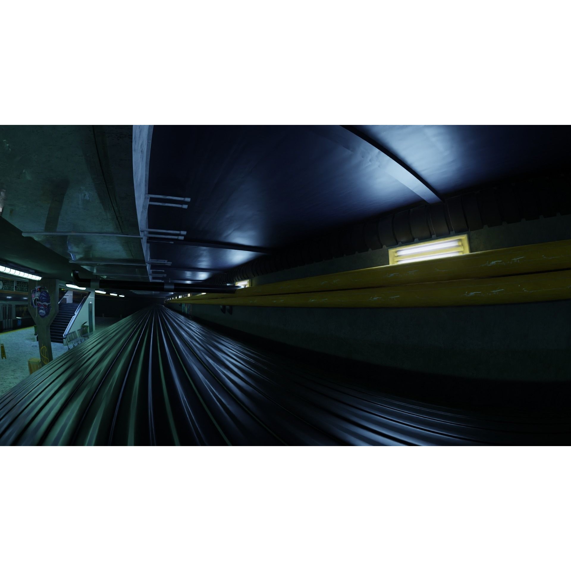 Subway Station Scene - Game-Ready 3D Model - View 14