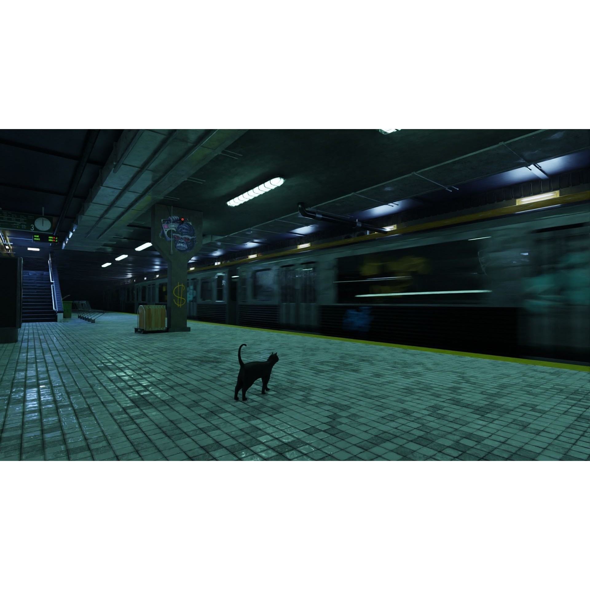 Subway Station Scene - Game-Ready 3D Model - View 4