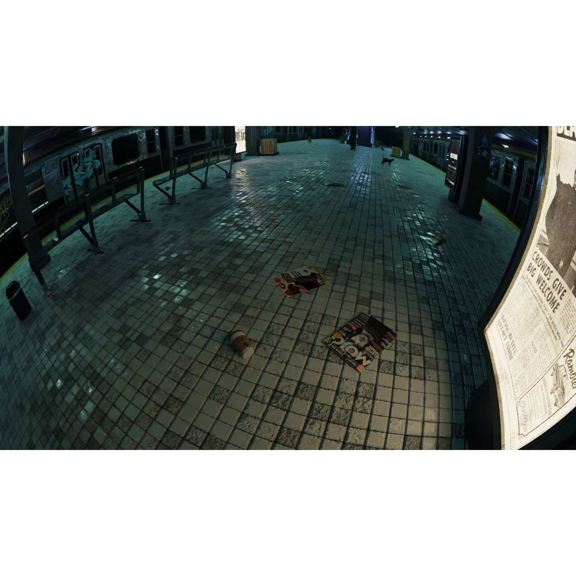 Subway Station Scene - Game-Ready 3D Model - View 5