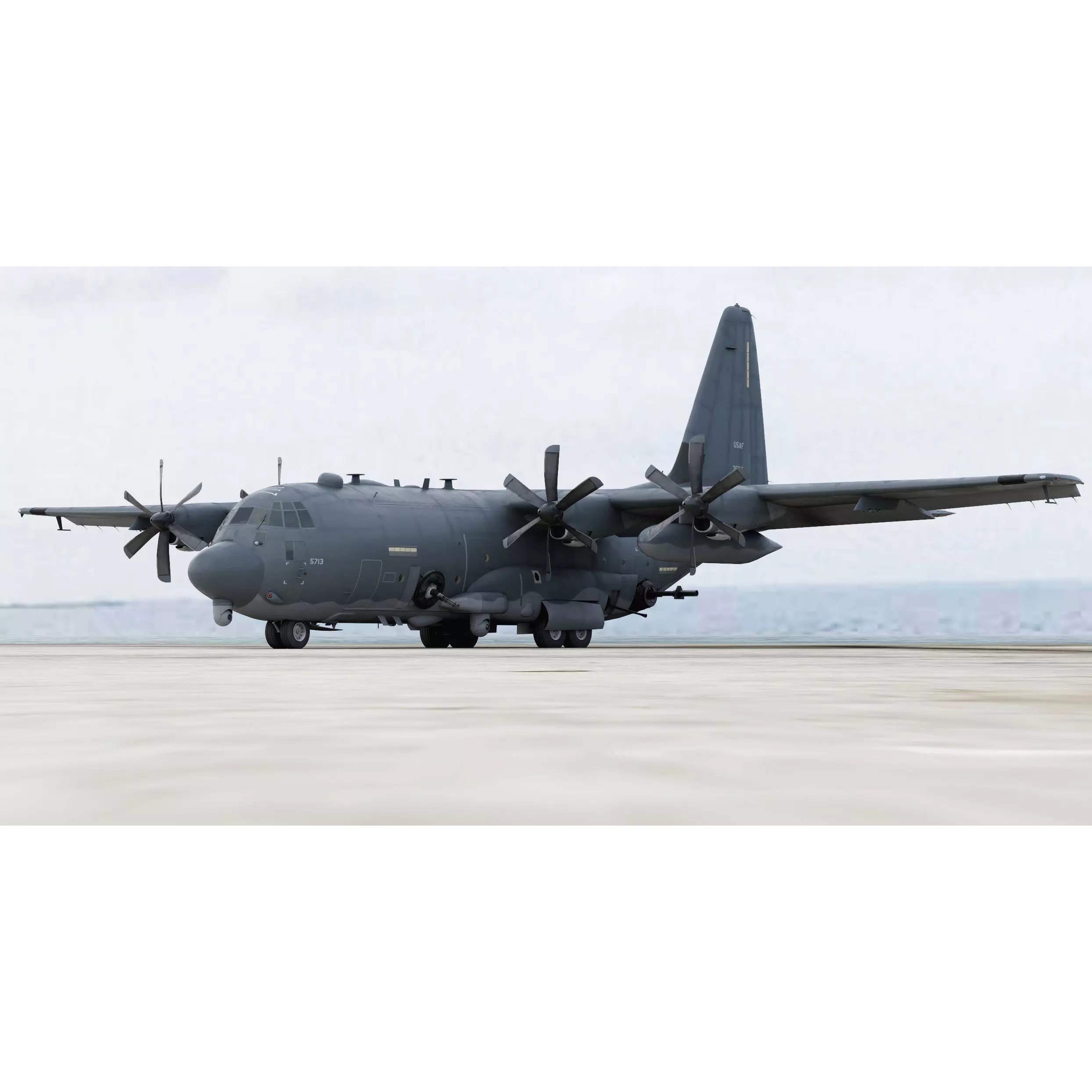 Lockheed Martin AC-130J Ghostrider - Game-Ready 3D Model - View 3