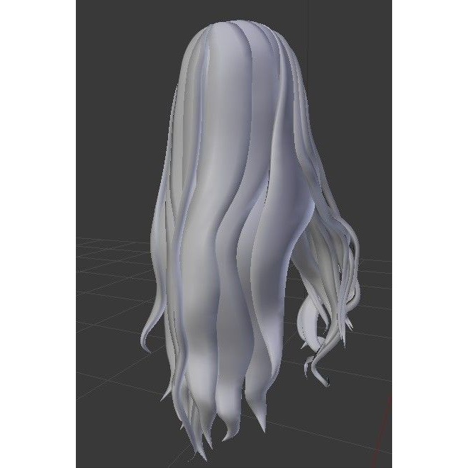 Chica 3D Model – Rigged Medium Hair Style for Games, Blender - View 4