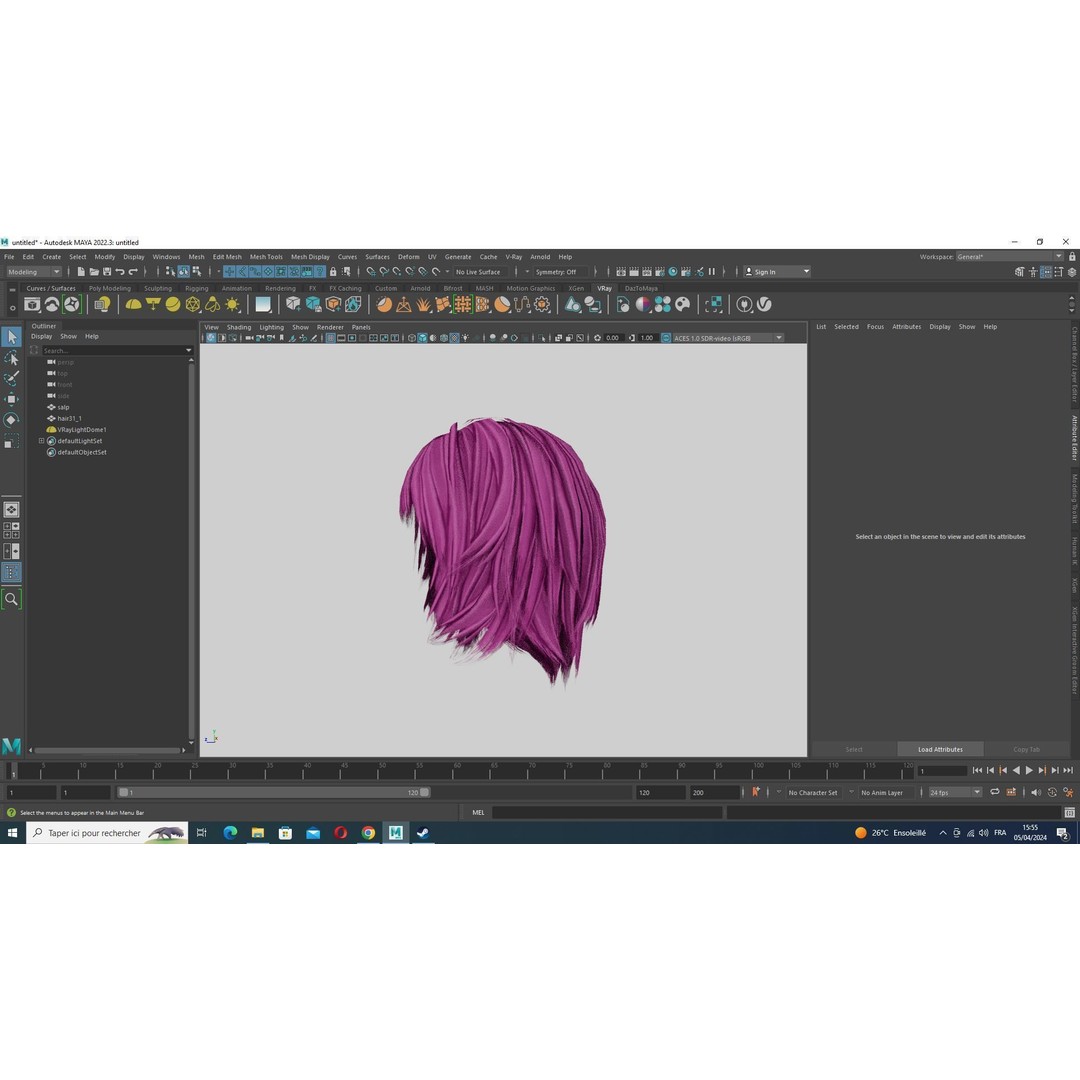 Classic Bob Hair 3D Model – Low Poly Female Hairstyle, FBX & PBR - View 16