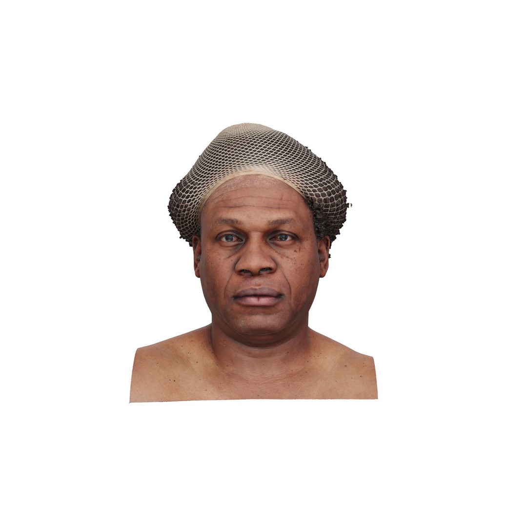 Anderius Mosley 3D Model – Realistic Raw Human Head Scan, OBJ - View 3