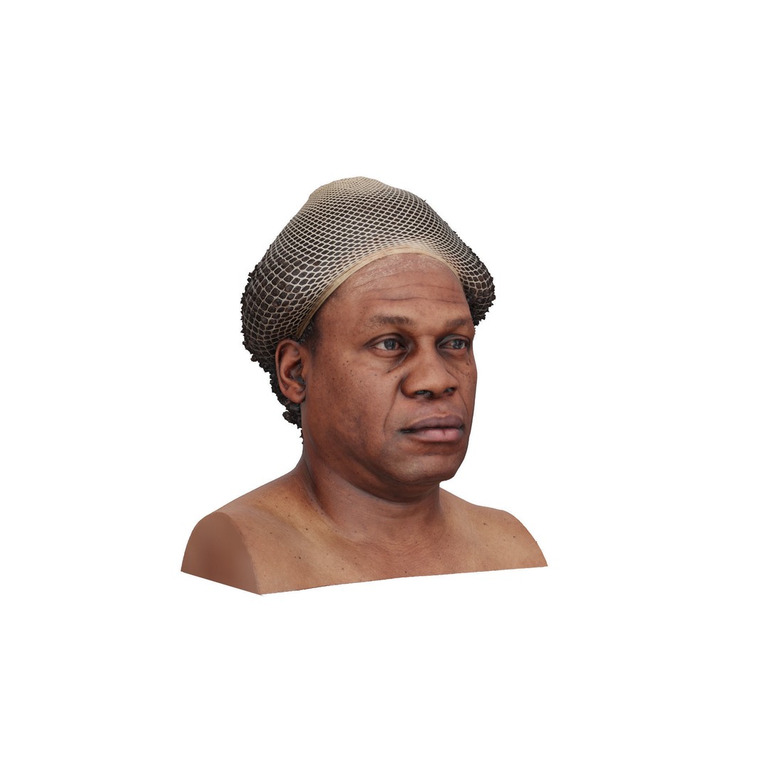 Anderius Mosley 3D Model – Realistic Raw Human Head Scan, OBJ - View 4