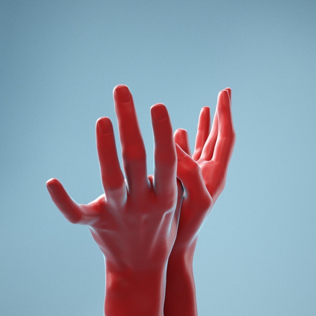 Realistic Hands 3D Model – High Poly Photogrammetry Asset, FBX, OBJ - View 10