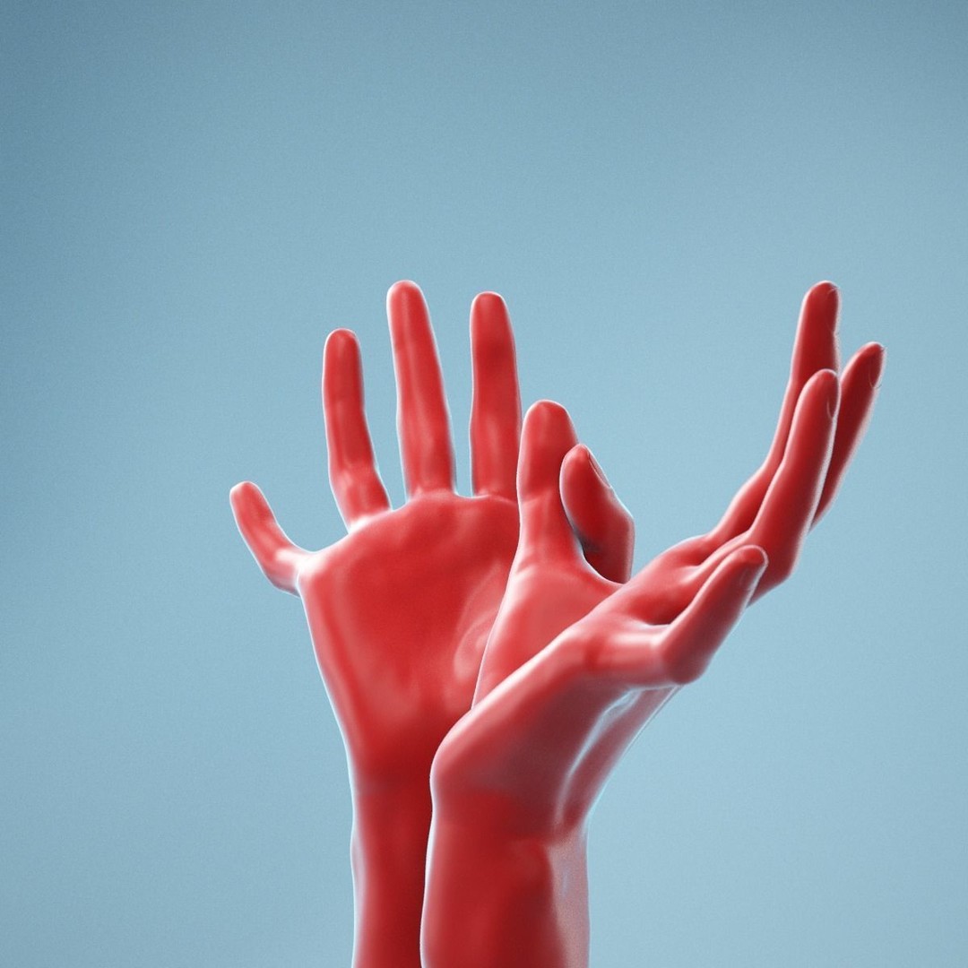 Realistic Hands 3D Model – High Poly Photogrammetry Asset, FBX, OBJ - View 12