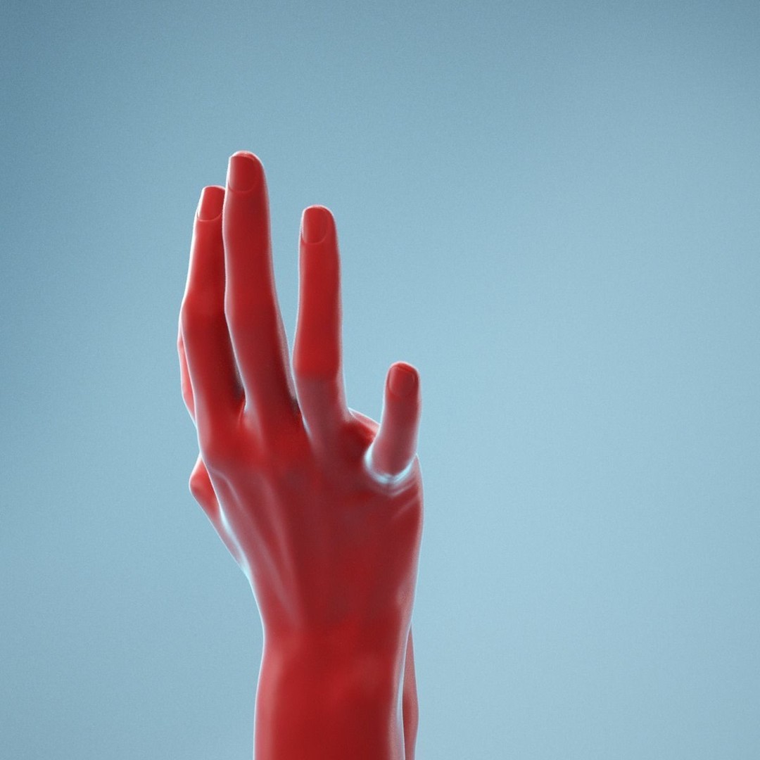 Realistic Hands 3D Model – High Poly Photogrammetry Asset, FBX, OBJ - View 5