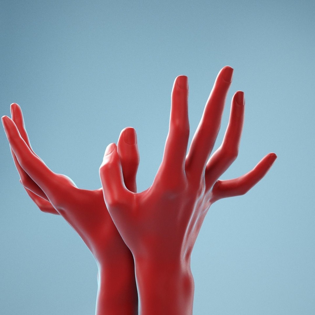 Realistic Hands 3D Model – High Poly Photogrammetry Asset, FBX, OBJ - View 7