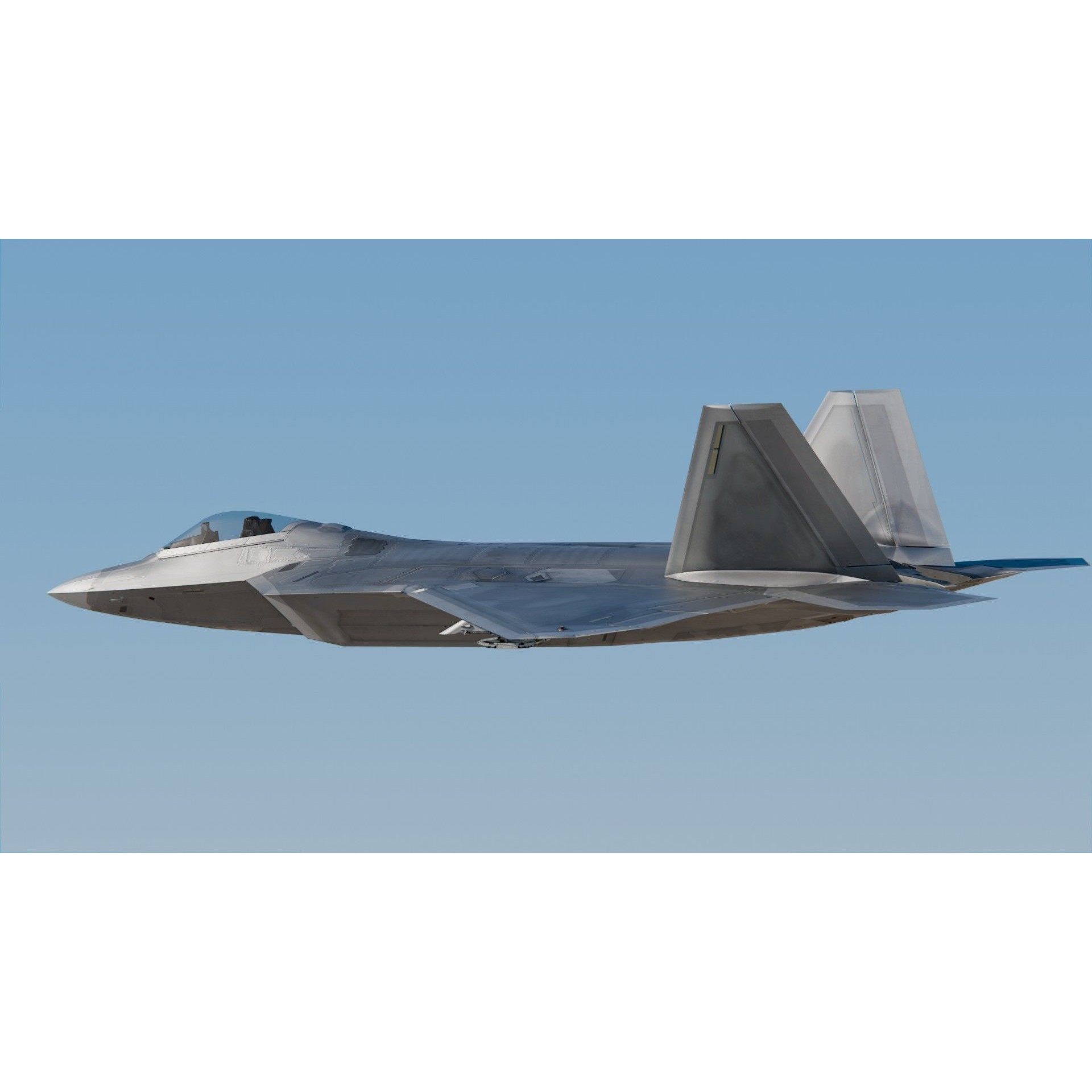 Lockheed Martin F-22 Raptor - Game-Ready 3D Model