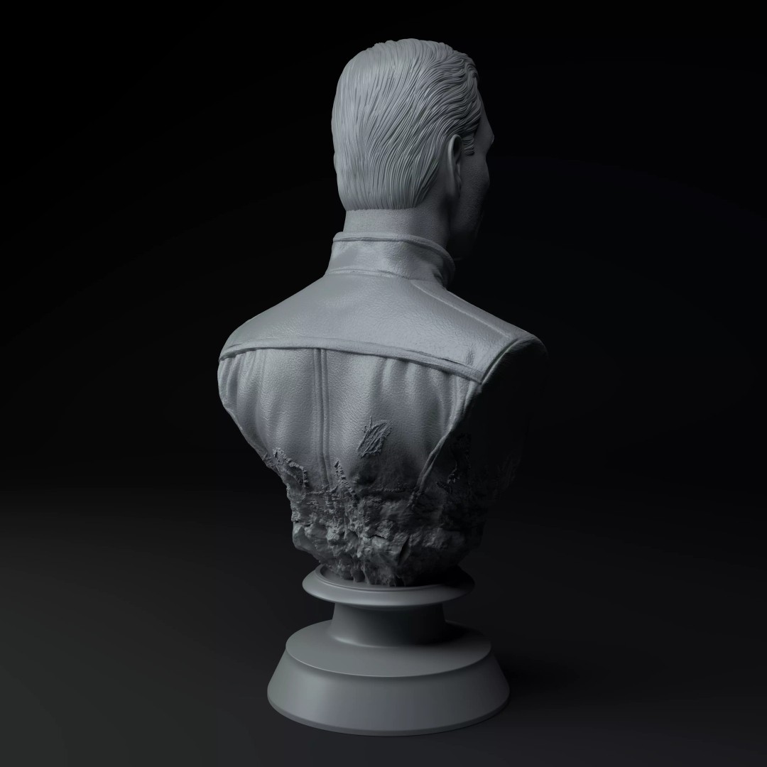 Freddie Mercury 3D Model – Premium Bust Sculpture for Printing - View 7
