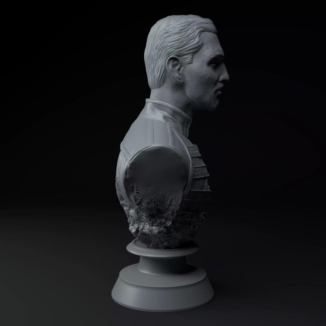 Freddie Mercury 3D Model – Premium Bust Sculpture for Printing - View 8
