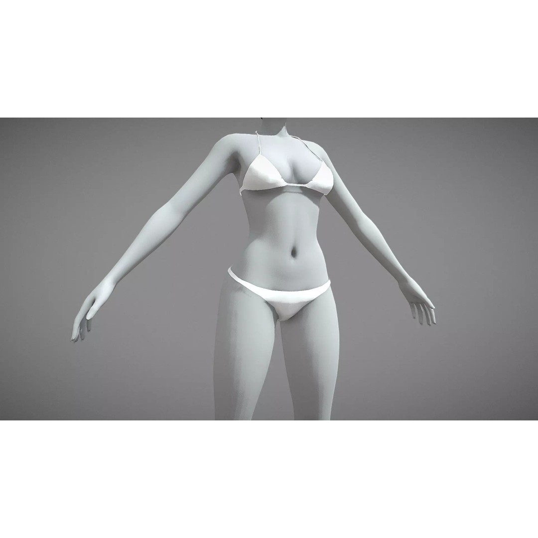 Stylized Male Female 3D Model – Rigged Low-Poly Game Asset, FBX - View 13