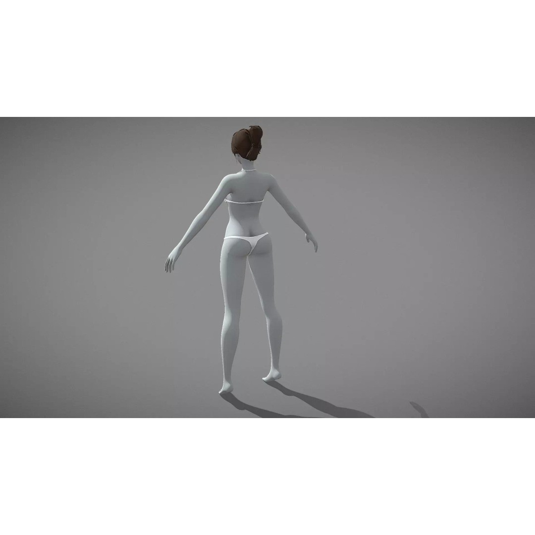 Stylized Male Female 3D Model – Rigged Low-Poly Game Asset, FBX - View 14
