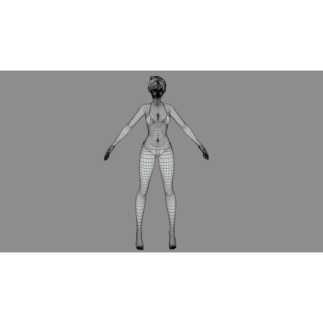 Stylized Male Female 3D Model – Rigged Low-Poly Game Asset, FBX - View 15