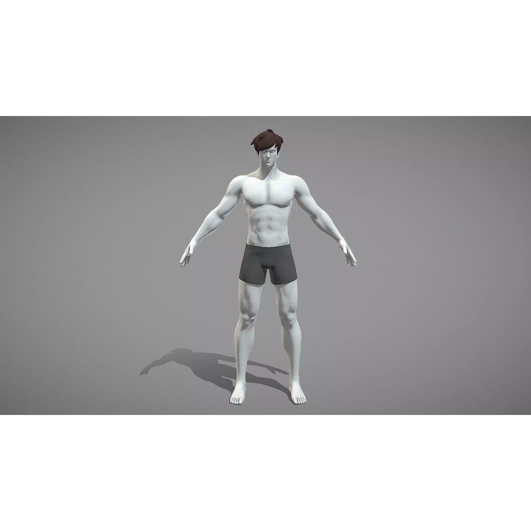 Stylized Male Female 3D Model – Rigged Low-Poly Game Asset, FBX - View 18