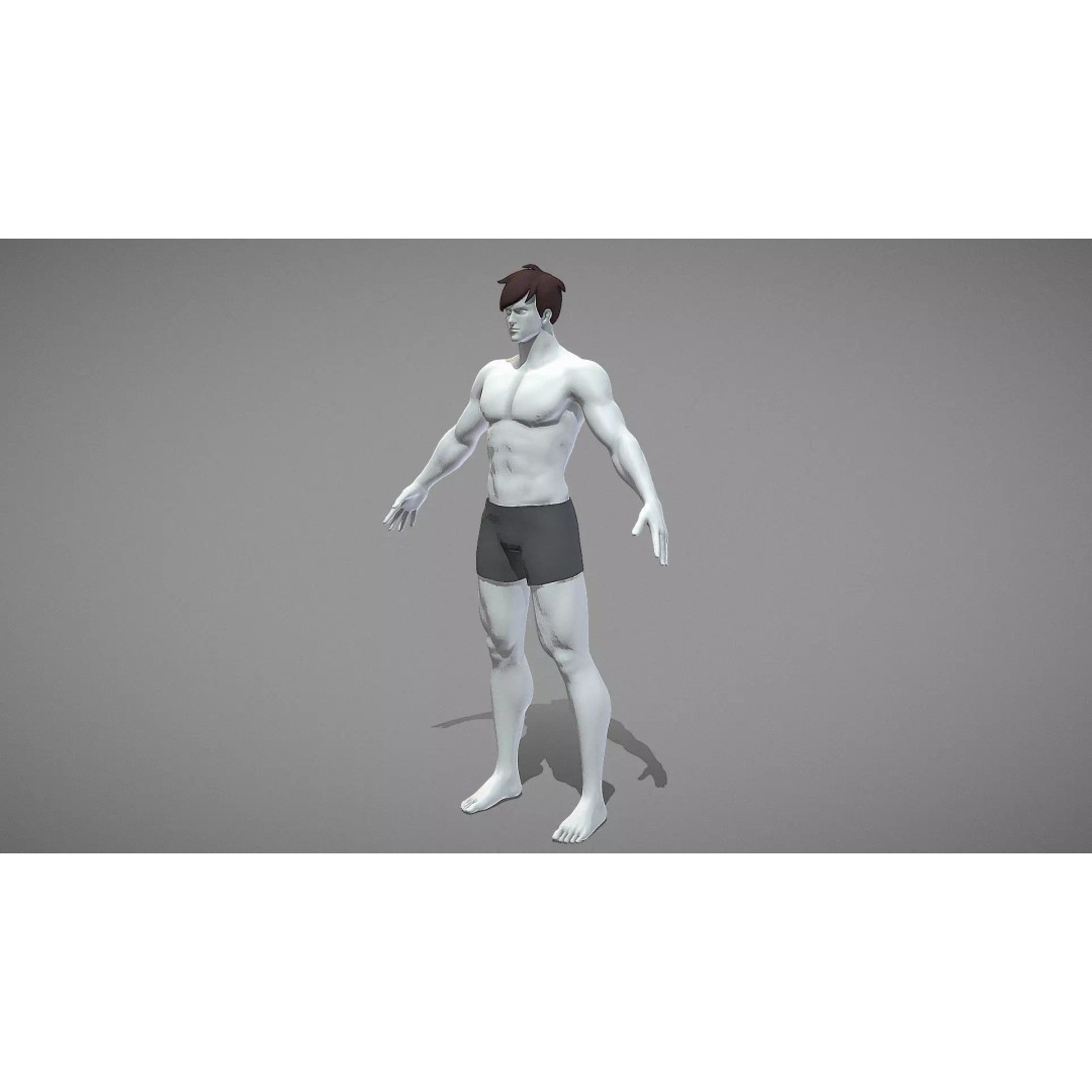 Stylized Male Female 3D Model – Rigged Low-Poly Game Asset, FBX - View 19