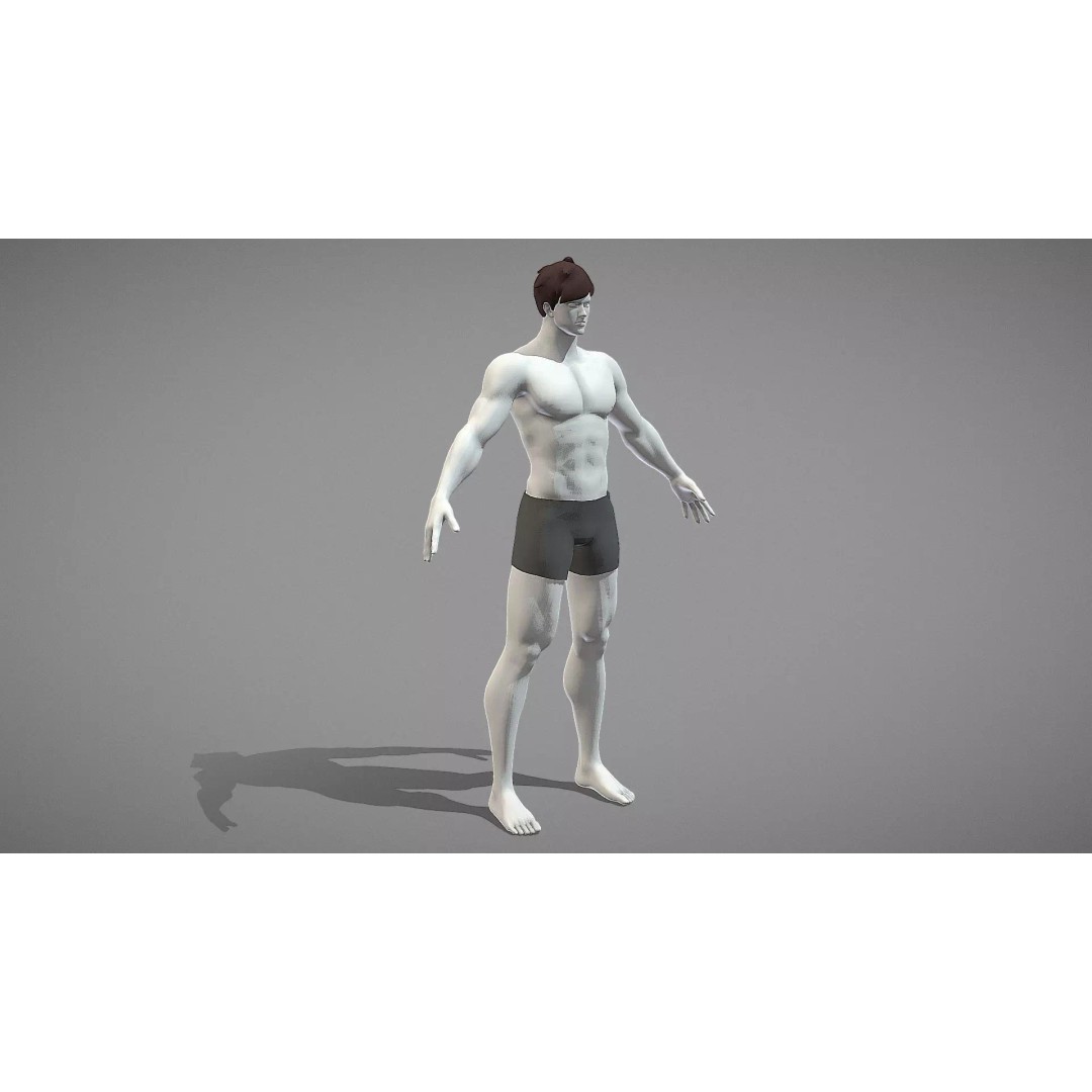 Stylized Male Female 3D Model – Rigged Low-Poly Game Asset, FBX - View 20